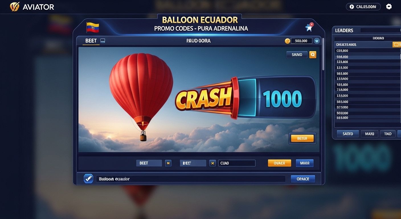globo subiendo con contador de riesgo en Balloon Ecuador.